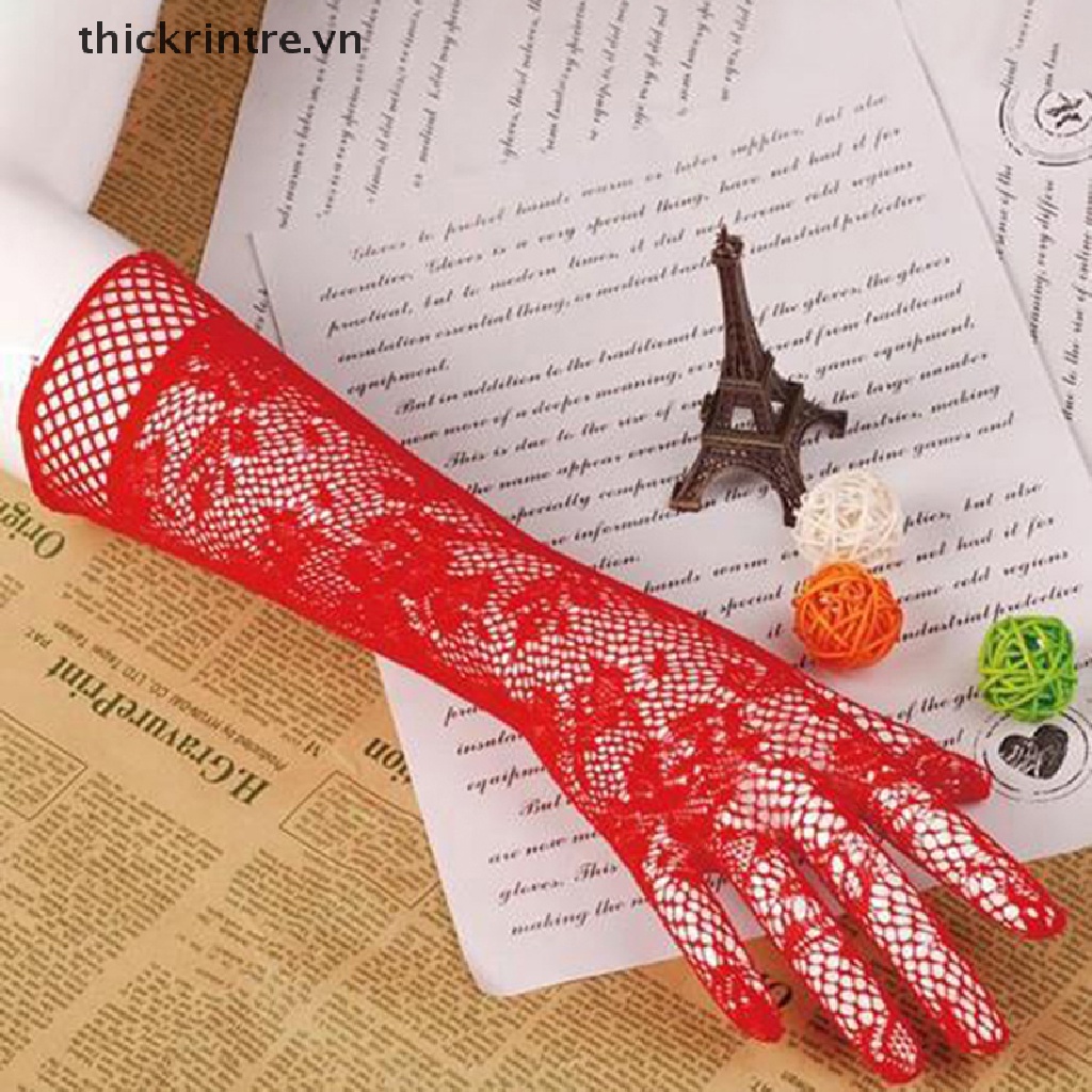 Găng Tay Lưới Dài Thời Trang Nữ Tính