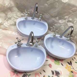 Nhà Vệ Sinh Thu Nhỏ Nội Thất Mini Cảnh Mô Hình Đạo Cụ Chụp Ảnh Bồn Tắm Chậu Rửa