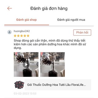 Combo 100 Gói Thuốc Dưỡng Hoa FloraLife Nhập Khẩu Từ Mỹ Giúp Hoa Tuơi Lâu Tàn Không Hôi Nước