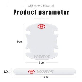 Miếng Dán Trong Suốt Chống Trầy Cho Tay Nắm Cửa Xe Hơi Toyota Yaris