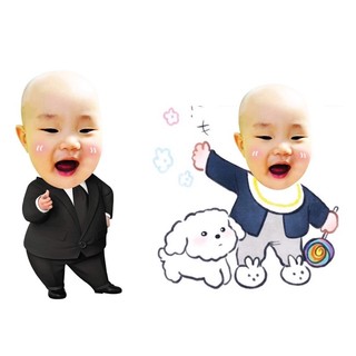 Chibi cảm ơn cho bé gái thiết kế theo yêu cầu Yến Nhi Shop