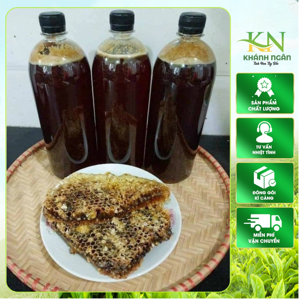 Mật ong đắng rừng tự nhiên( mật ong có vị đắng nhẹ từ các loài hoa rừng)500ml
