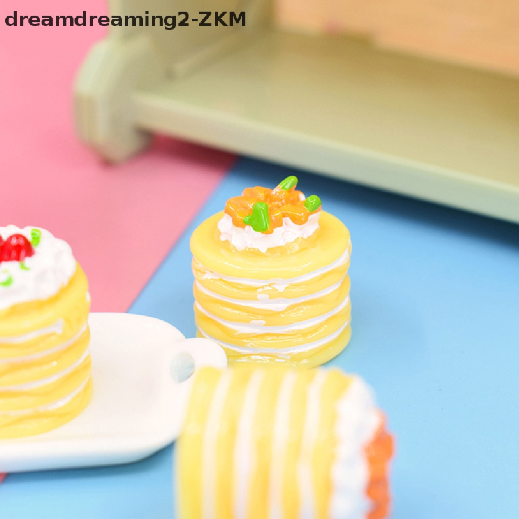 [dreamdreaming] 2 Chiếc Tỉ Lệ 1 / 6 Nhà Búp Bê Bánh Thu Nhỏ Bánh Mì Tự Làm Món Tráng Miệng [zkm]