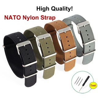 Dây Đeo Thay Thế Bằng Nylon Và Canvas Nylon Có Khóa Inox Chất Lượng Cao Cho Đồng Hồ Thông Minh NATO