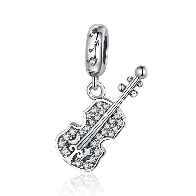 Ảnh Mặt dây chuyền BAMOER bằng bạc 925 hình nốt nhạc kiểu dáng thời trang 2