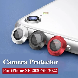 Bảo Vệ Ống Kính Máy Ảnh Cho iPhone 7 8 Kim Loại Camer Vòng Bảo Vệ Trên Cho iPhone SE 2020 2022 SE3 Nắp Bảo Vệ