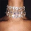 Vòng Cổ Choker Ngắn Đính Đá Pha Lê Phong Cách Âu Mỹ Thời Trang