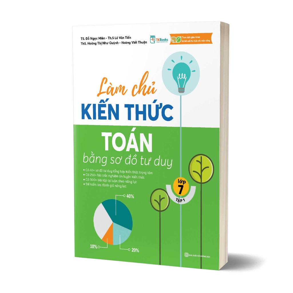 Sách - Tham Khảo Lớp 7 - Combo Làm Chủ Kiến Thức Toán Bằng Sơ Đồ Tư Duy Lớp 7 (Tập 1+ Tập 2) TKBooks