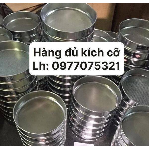 Sàng rây thí nghiệm 30cm Inox không gỉ D300 đủ các cỡ mắt lưới (ĐT/Zalo ...
