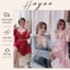 HT815 Set váy ngủ và áo choàng sexy phối ren gợi cảm kèm ĐỆM LÓT dáng suông HT815 MÚT