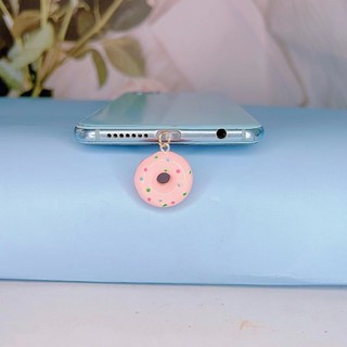 Nút Bịt Chống Bụi Cho Cổng Sạc Điện Thoại / Tai Nghe Hình Bánh Donut diy
