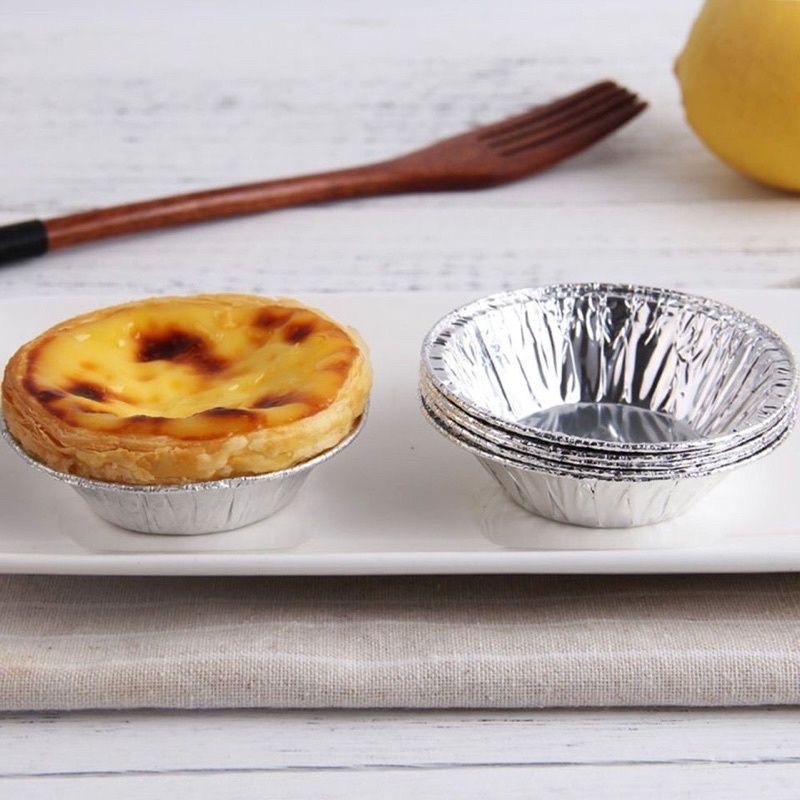 Set 50 - 100 Đế Chén Giấy Bạc Lót Khuôn Nướng Bánh Tart Trứng -  hàu nướng trứng mỡ hành tiện lợi