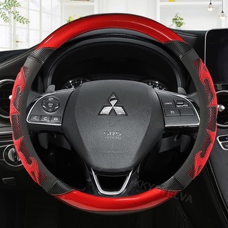 Bọc vô lăng ô tô 38cm 15 "Dành cho Mitsubishi ASX RVR Pajero Sport Outlander PHEV Airtrek Grandis lancer evo Eclipse Cr