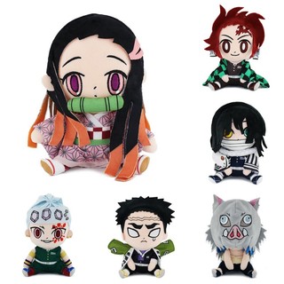 17cm Nhồi Bông Sang Trọng Động Vật Xmas Nezuko Tanjiro Giyuu Inosuke Zenitsu Demon Slayer