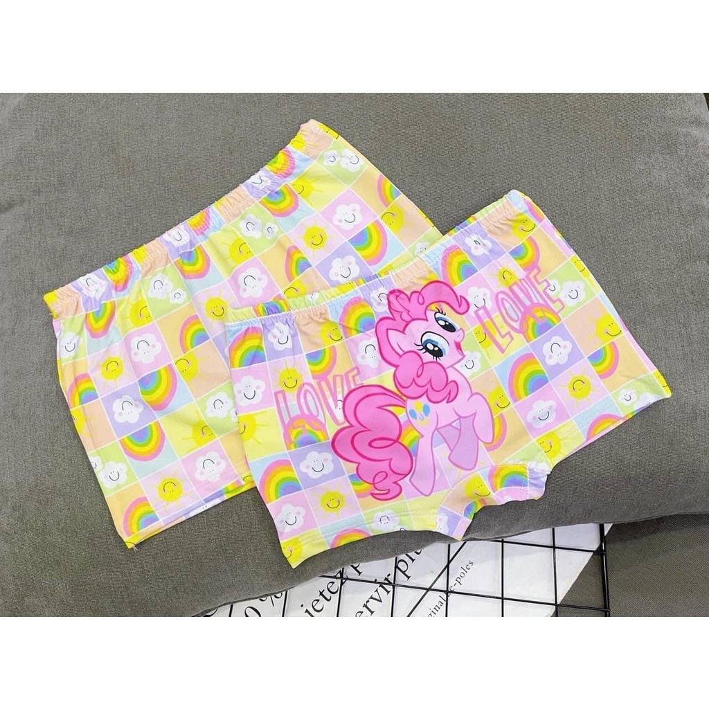 Quần chip bé gái, Quần chip đùi thun lạnh cho bé 8-28kg hoạt hình ngộ nghĩnh được các bé yêu thích  BGC01