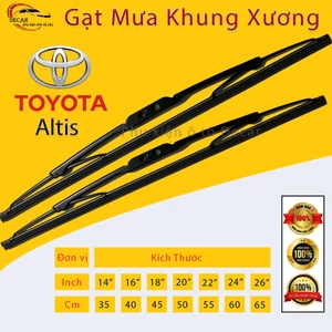 Cần gạt mưa khung xương, chổi gạt mưa xe Toyota Altis , gạt kính xe oto, thanh gạt nước mưa