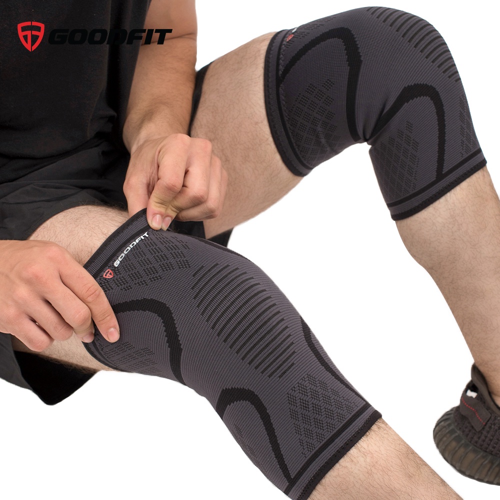 Bó gối thể thao Goodfit GF518K, bó gối chân FUWIN bảo vệ đầu gối chân khi vận động, chơi thể thao (giá 1 đôi)