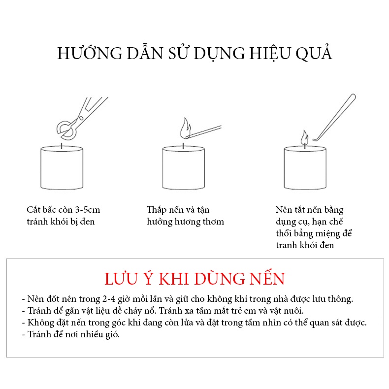Nến thơm phòng Taste Life hàng cao cấp xuất khẩu loại 1 nến thơm decor giúp làm thơm phòng thư giãn