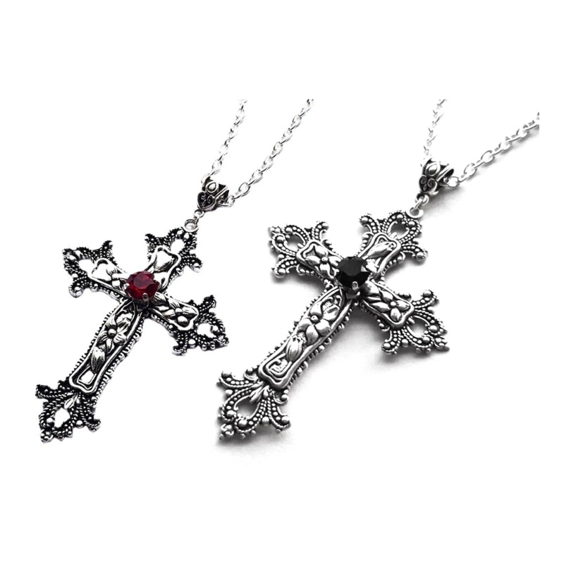 Mặt Dây Chuyền IOR Big Cross Phong Cách Goth Vintage Cho Nữ