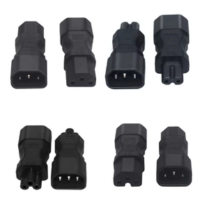 BTM Di Động Nam Sang Nữ C14 Sang C13 Adapter C14 Sang C15 C14 Sang C5 C14 Sang C7 Cáp Nguồn Chuyển Cắm ABS-mad