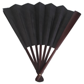 Quạt Gấp 33cm Màu Đen Viết Thư Pháp Cho Nam