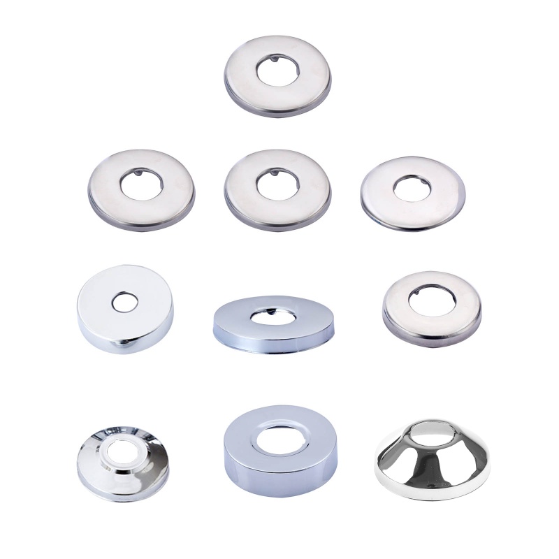 Ann Tường Chia Mặt bích Inox Tròn Escutcheon Tấm Tường Nước Phù Hợp Cho Vòi Bếp Bồn Rửa Nhà Vệ Sinh