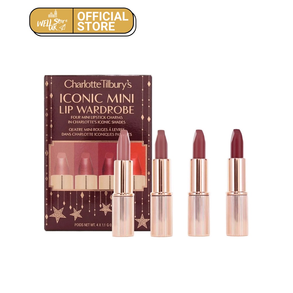 Set 4 son Charlotte Til.Bury Iconic Mini Lip Wardrobe | Shopee Việt Nam