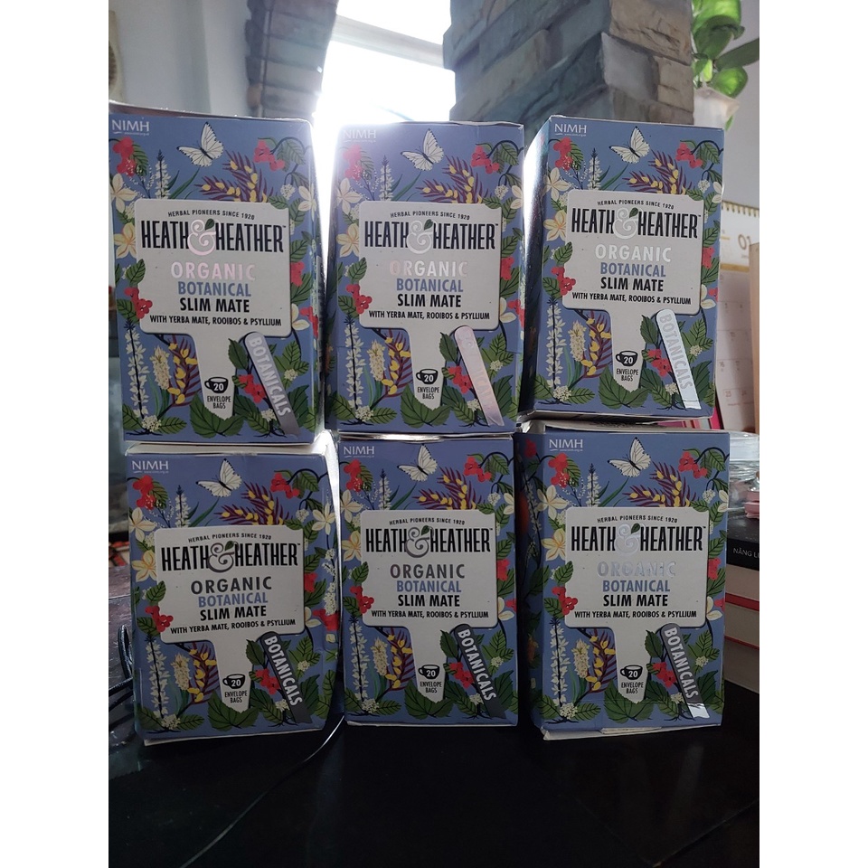 Trà thảo dược giảm cân Heath & Heather Organic Botanical Slim Mate của