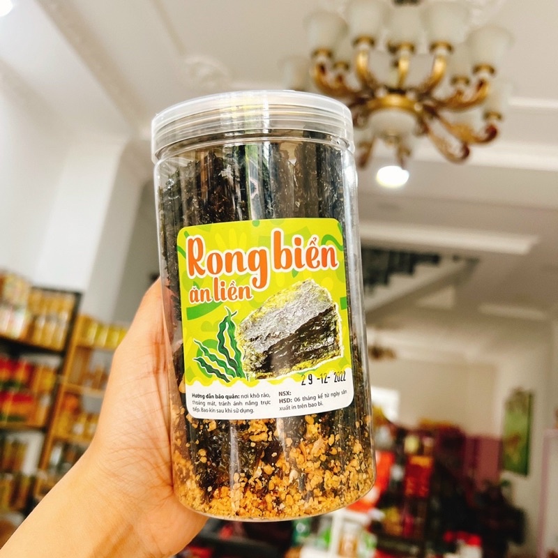 Rong Biển Tỏi Mè Rang loại 1 xuất khẩu lon 150G/200G