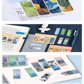 Bộ 4 Bookmark Nam Châm Hình Tranh Van Gogh