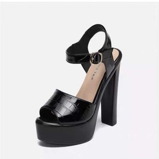 GIÀY SANDAL CAO GÓT VÂN CÁ XẤU 10P sga1 HFD