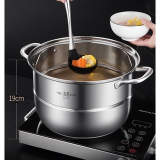 Nồi Hấp GEDO Đa Chức Năng 3 Tầng Toàn Bộ Inox 304 Cao Cấp 28-30cm - Bếp Từ- Gas Đều Dùng TỐT