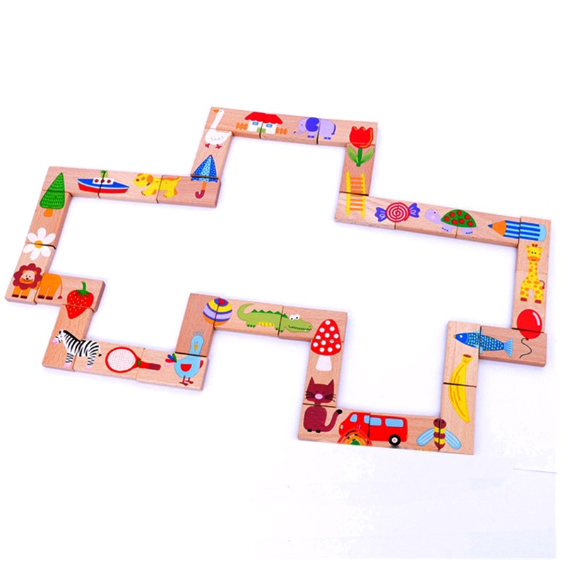 Ảnh Đồ chơi gỗ S-kids, Domino động vật 1