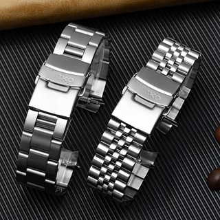 Dây đeo đồng hồ bằng thép không gỉ cong cho Seiko SKX007 Vòng đeo tay lặn kỷ niệm bằng thép chắc chắn SKX009 Series 18 19 20 21 22 23 24mm