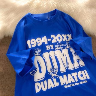 Áo thun tay lỡ from rộng nam nữ in Chữ nổi DUMA 1994 unisex
