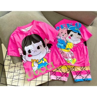[8-40Kg] Bộ đồ bé gái quần Lửng in hình 3D HOT TREND chất vải mềm mịn thoáng mát được các bé yêu thích BGL21
