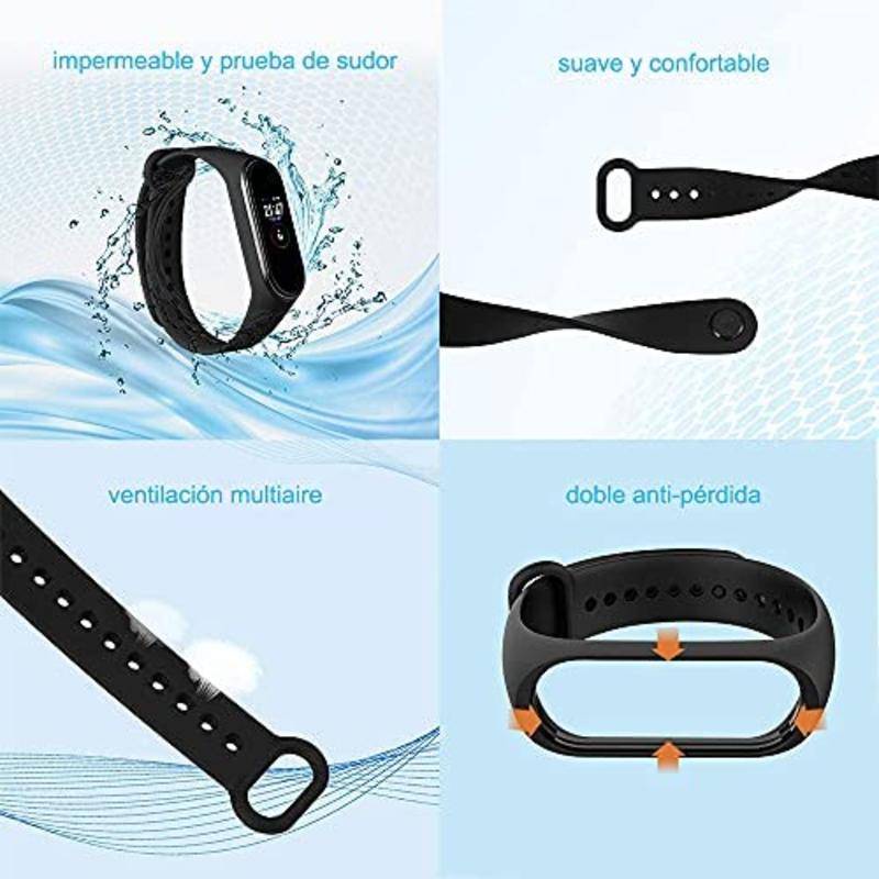 Dây Đeo Cho Xiaomi Mi Band 7 6 5 Dây Đeo Tay Silicon Vòng Tay Thay Thế Cho Xiaomi Band7 Band6 Band5 Cổ Tay Màu Mềm Dây Đeo
