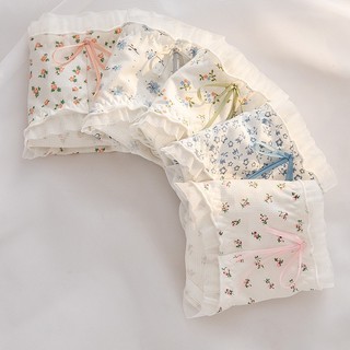 Quần Lót Cotton Lưng Vừa Họa Tiết Hoa Dễ Thương Cho Nữ