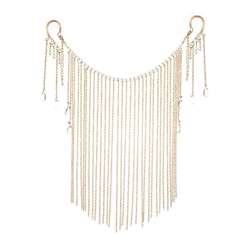 Vic Hanfu Chain Prop Antique Tua Rua Cover Face Hair Supplies Mặt Cổ Trang Sức
