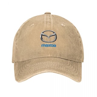Logo Mazda Người Lớn Giặt Mũ Denim 100% Cotton Cong Vành Mũ Chống Nắng Đơn Giản Thường Ngày Phù Hợp Với Unisex Mũ Bóng Chày Có Thể Điều Chỉnh Nam Nữ Mũ Cũ