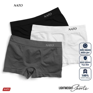 COMBO Quần Lót AMIDE Nam Vải Cotton 100% Thun Lạnh Cao Cấp Màu Đen Xám Trơn Boxer Sịp Đùi Trắng NATO