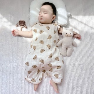 Innlike1 Sơ Sinh Mùa Hè Sleepsack Cho Bé 4 Lớp Áo Cotton Túi Ngủ Trẻ Sơ Sinh 0-24M Ba Lô Ngủ Thân Thiện Với Da Chống Dính Q