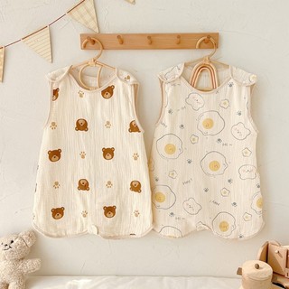 Innlike1 Sơ Sinh Mùa Hè Sleepsack Cho Bé 4 Lớp Áo Cotton Túi Ngủ Trẻ Sơ Sinh 0-24M Ba Lô Ngủ Thân Thiện Với Da Chống Dính Q