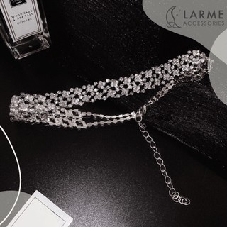 Choker nữ, vòng cổ đính đá dự tiệc lấp lánh, vòng cổ sang trọng larme accessories -DC0108