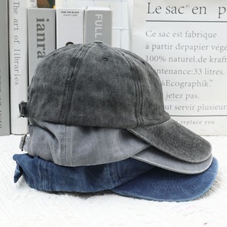Mũ Lưỡi Trai Denim Màu Sắc Đơn Giản Phong Cách Vintage