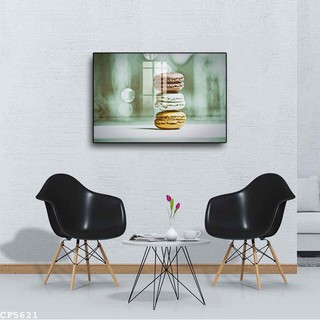 Tranh Treo Tường Bánh Macaron - Tranh Laminate Tráng Gương
