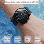 Đồng hồ nam cao cấp DIZIZID chính hãng - Chống nước độ sâu 30m - chạy Full kim và lịch ngày  - Dây thép lụa cao cấp — ảnh 3