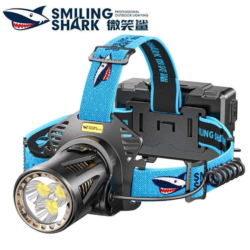 SmilingShark TD2003 đèn pin đội đầu led Siêu Sáng 10000Lm Chống Thấm Nước Kèm Sạc USB Tiện Dụng Cho Người Lớn / Săn Bắt / Cắm Trại — ảnh 1