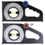 Yjcnelcr Đo độ dốc đa chức năng Declinometer Thước góc Thước đo độ nghiêng Dụng cụ đo độ nghiêng từ tính Slo