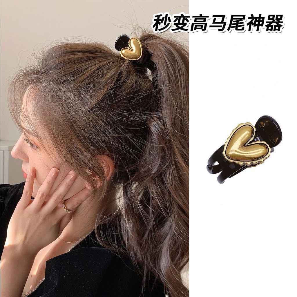 Kẹp Tóc Đuôi Ngựa Mini Hình Cá Mập Phong Cách Vintage
